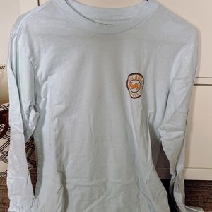 billabong long sleeve light blue shirt